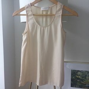 Silk Tank in Pale Pink by Everlane